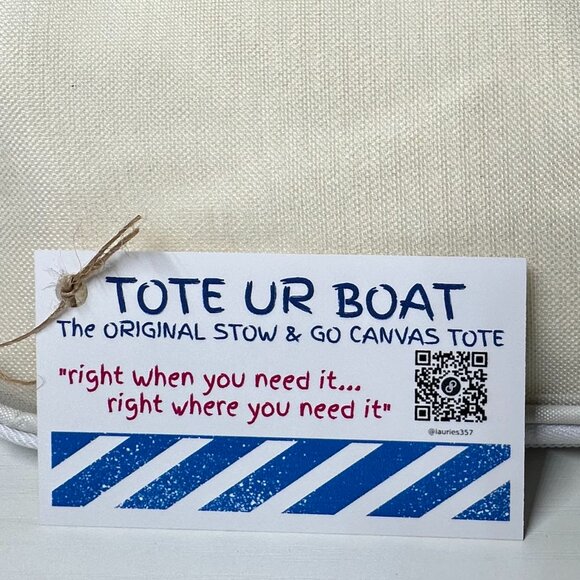Tote Ur Boat Portable Canvas Tote - Picture 8 of 8